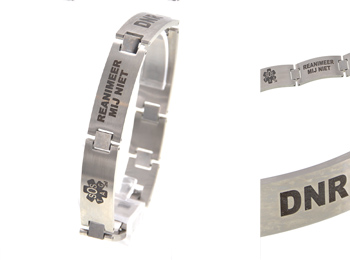 reanimeer mij niet - tekst armband (109) zonder qrcode